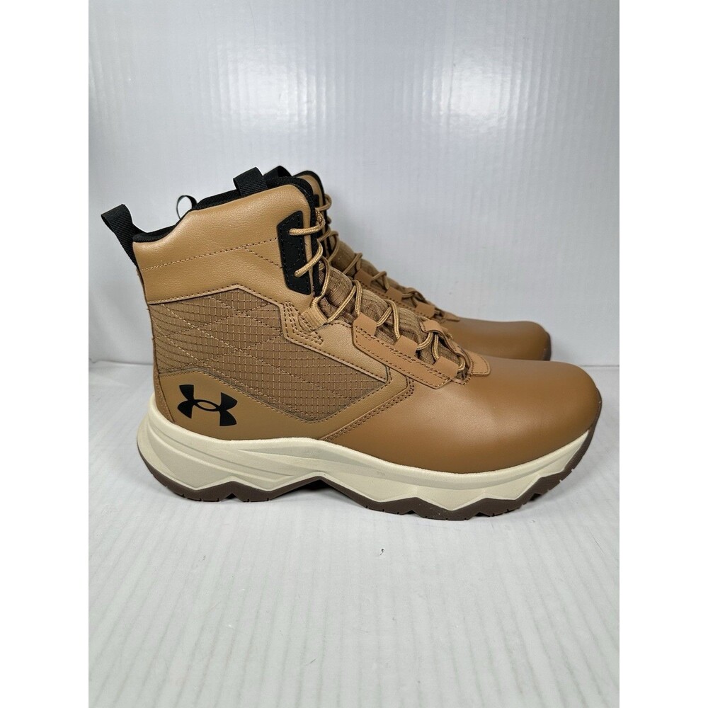 Under Armour Mens Stellar G2 Boots Size 10.5 Tactical Hiking Traction Brown